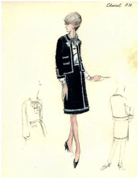 vintage chanel illustration|antique chanel.